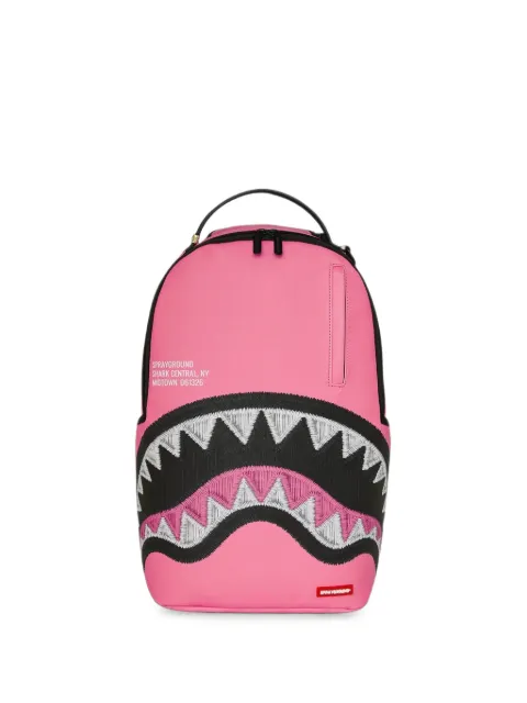 Sprayground shark Central embroidered backpack