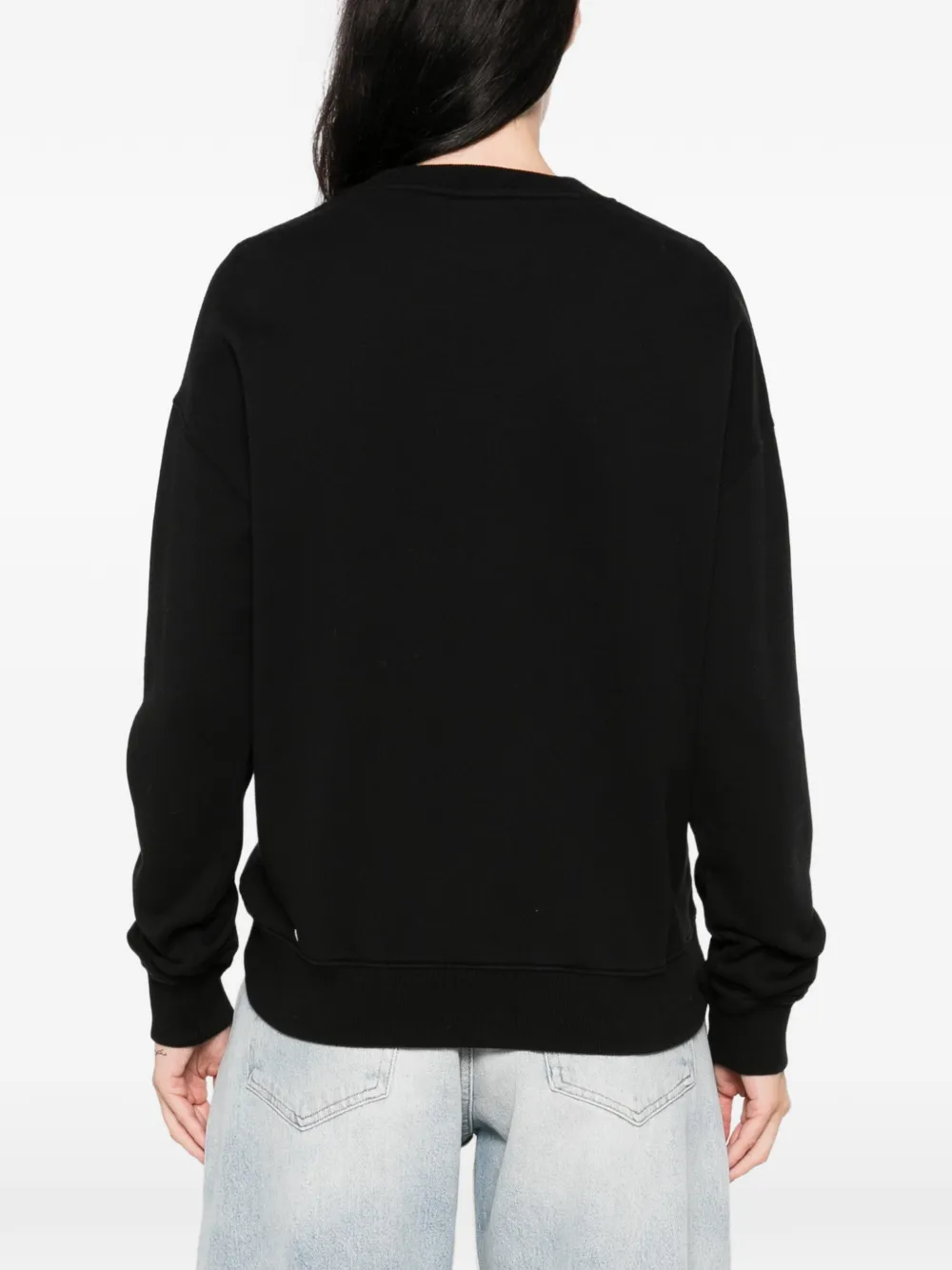 MC2 Saint Barth Stardust sweater met glitterlogo Zwart