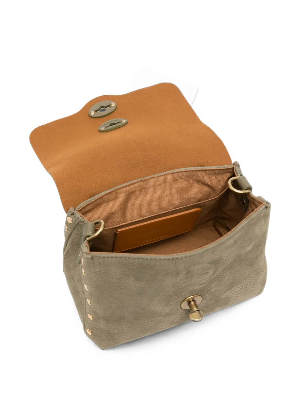 Zanellato Baby Postina mini-tas verfraaid met studs Groen