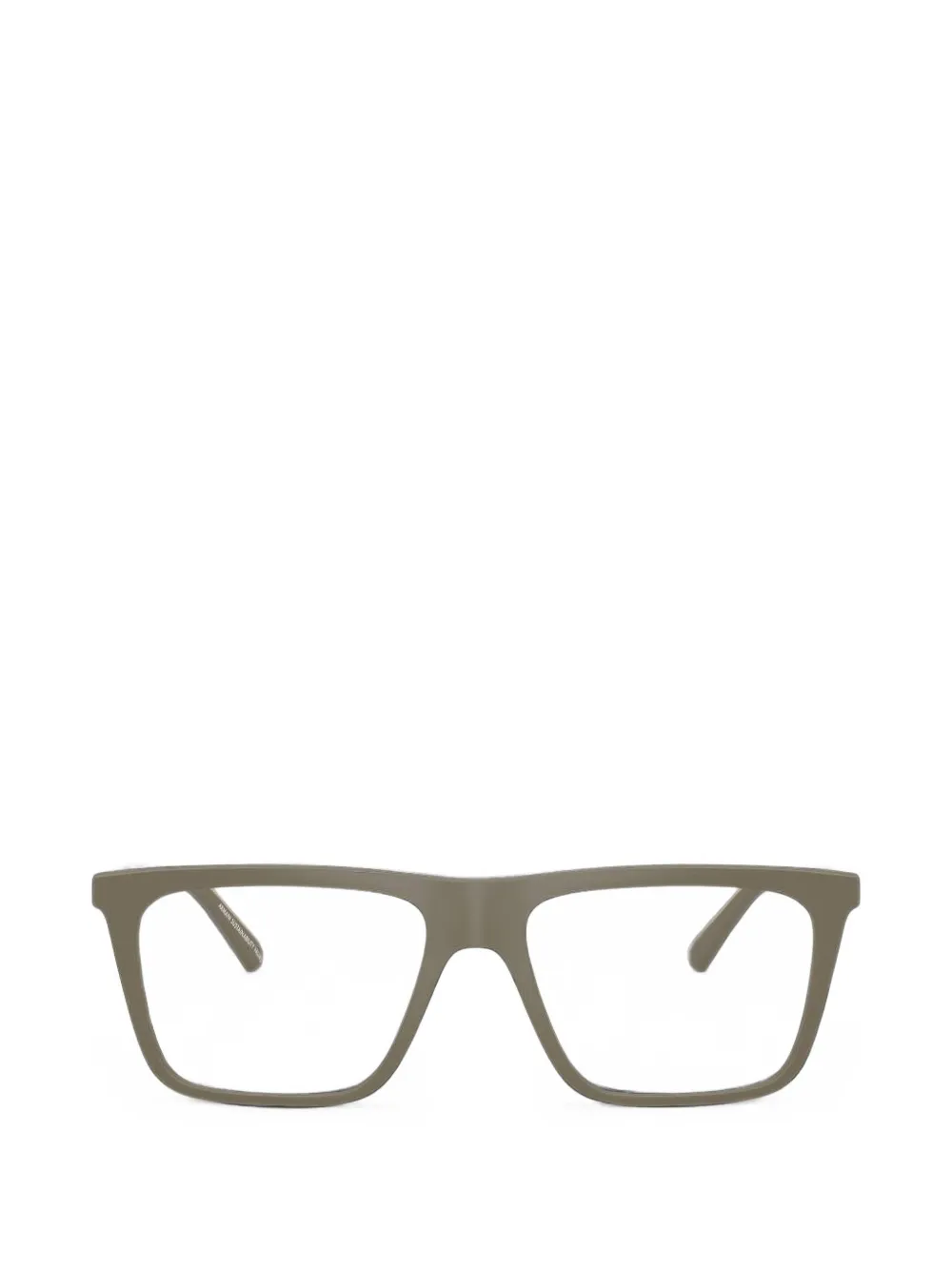 Emporio Armani clip-on square-frame glasses - Toni neutri