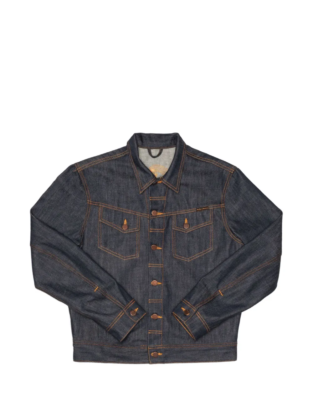 Nudie Jeans Conny contrast-stitch denim jacket - Blau
