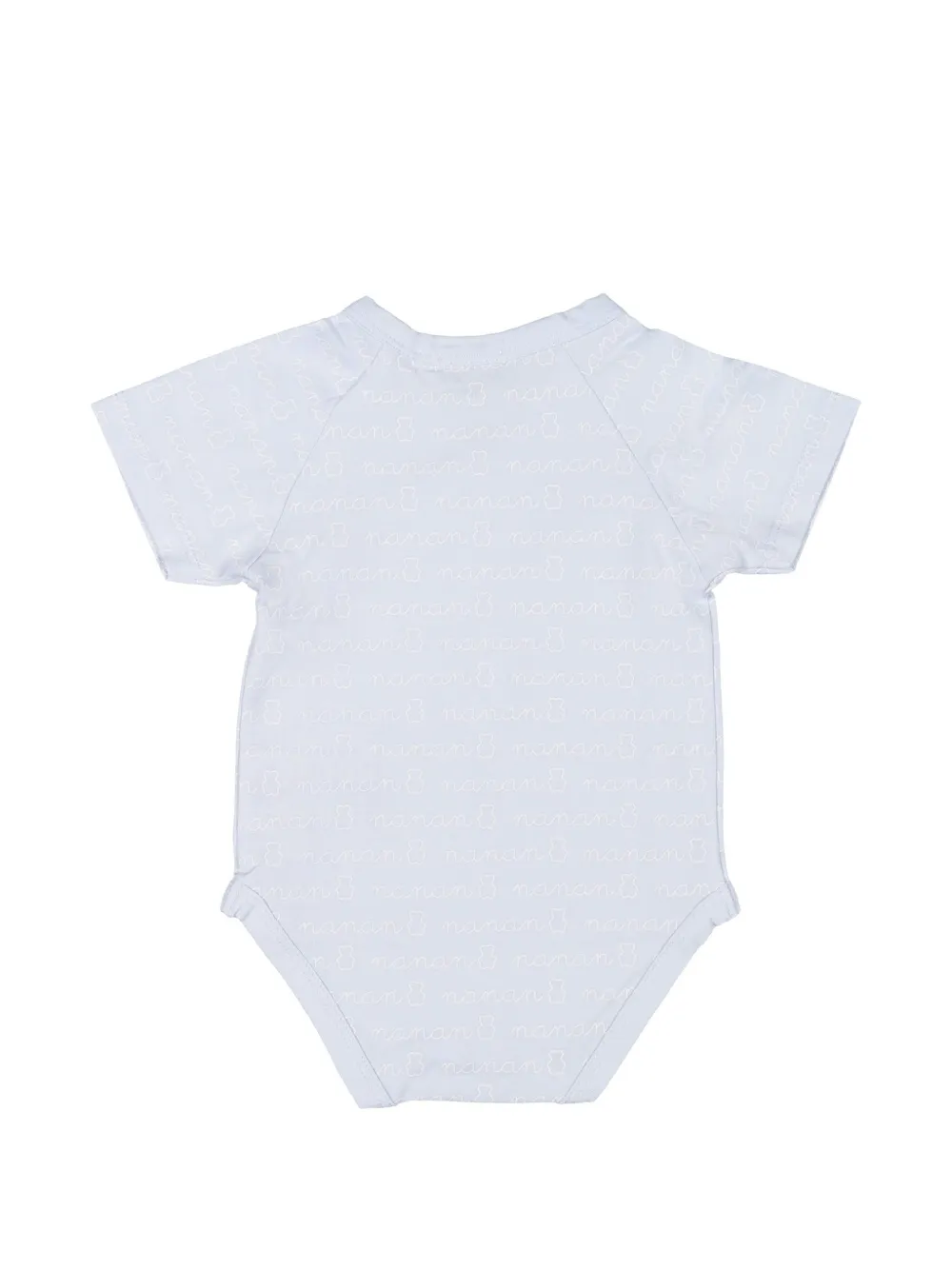 NANAN Wikkelromper met logo-print Blauw