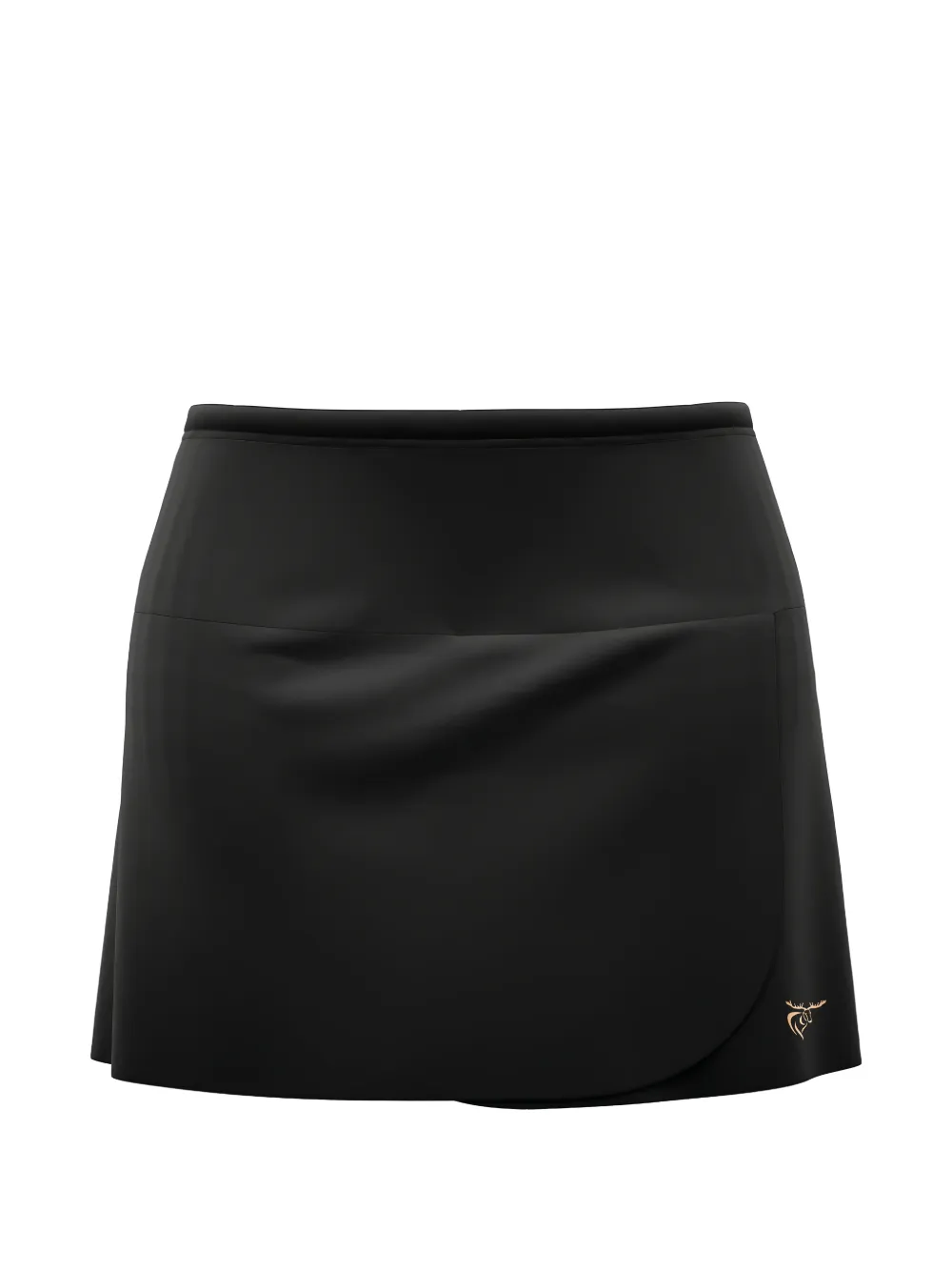 REDELK logo-print wrap mini skirt - Nero