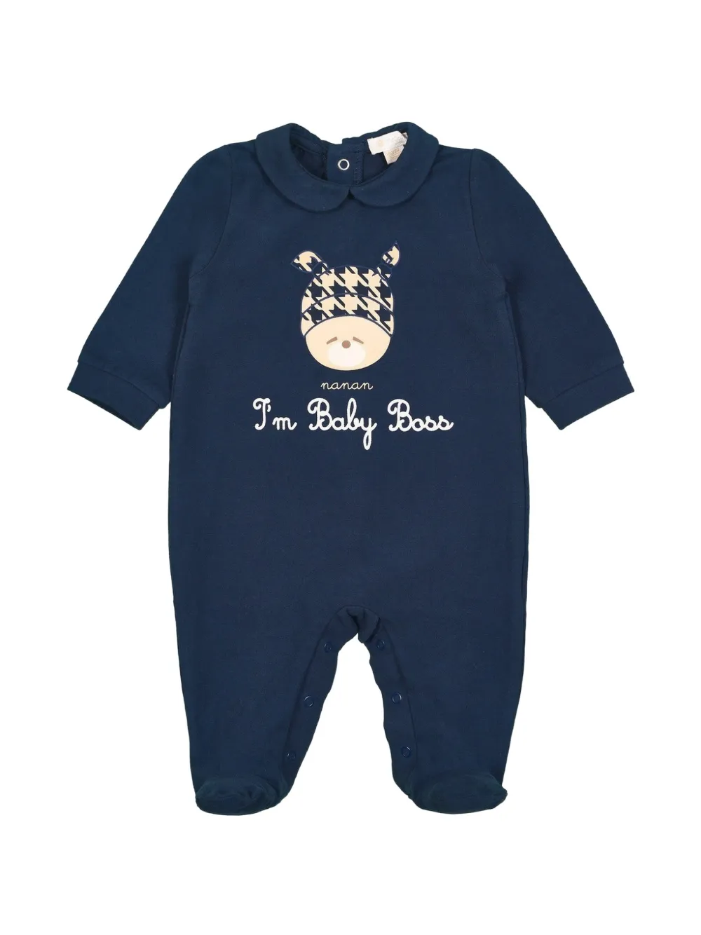 NANAN Strampler mit grafischem Print - Blau