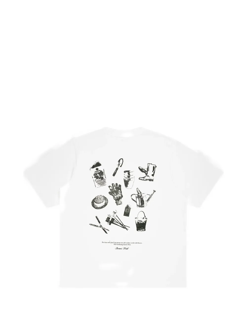 Bram s Fruit Gardening Kit T-shirt met grafische print en logo-print Wit