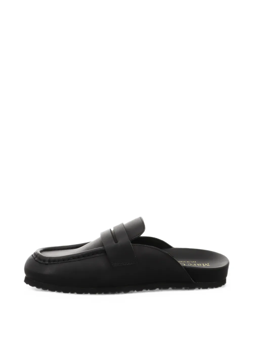 Marc O'Polo logo-plaque penny mules Zwart