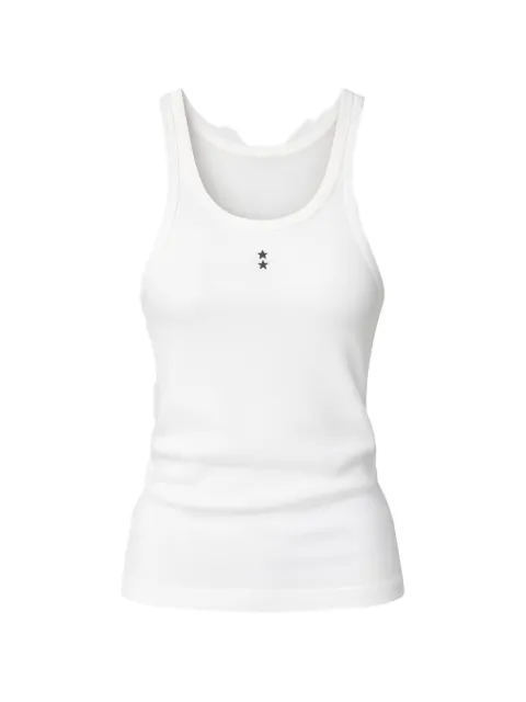 ICON DENIM Emily ribbed star-motif tank top