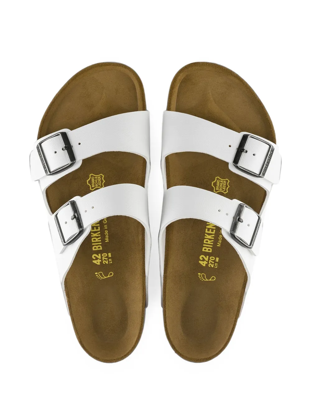 Birkenstock Arizona buckle-fastening sandals Wit