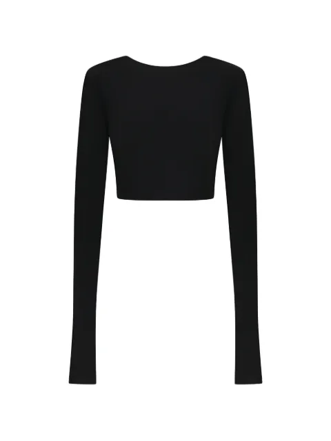 THE ANDAMANE Lia long-sleeve crop top