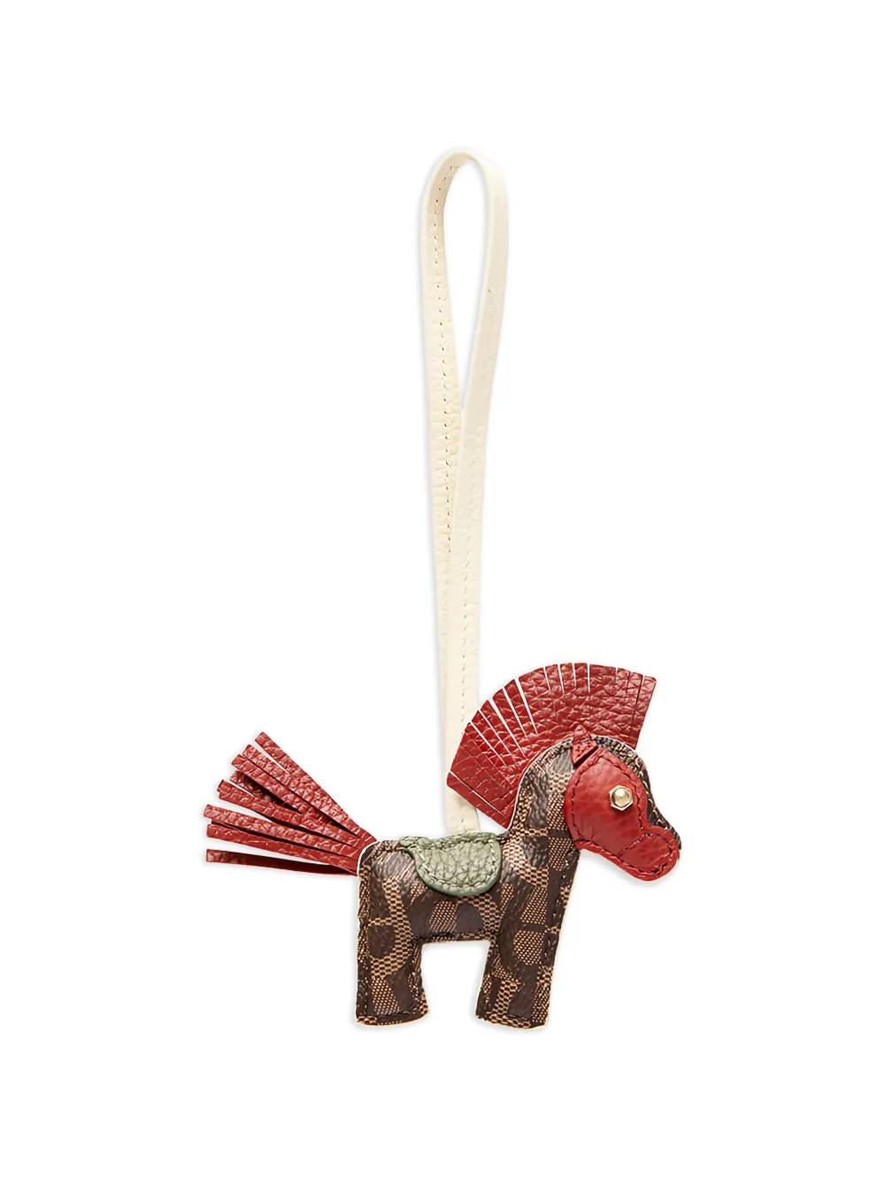AIGNER horse-shape fringe-detail keyring