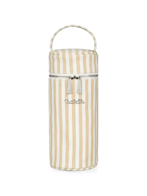 NANAN striped canvas bottle bag
