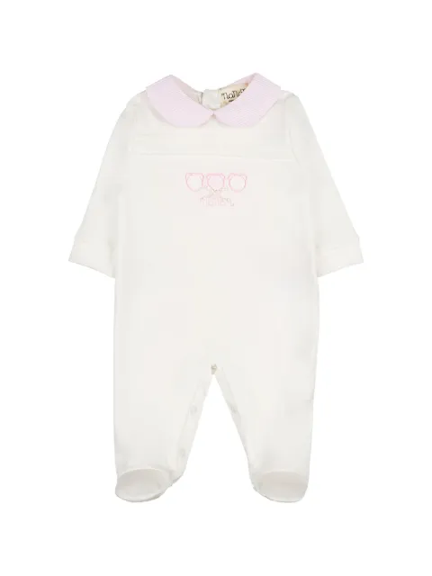 NANAN embroidered Peter Pan-collar pajamas