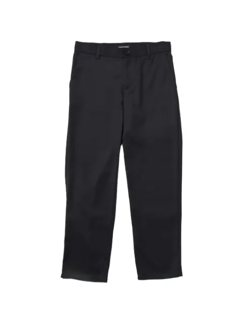 Emporio Armani Kids logo-plaque tailored trousers