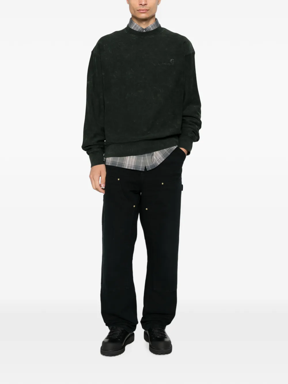 Carhartt WIP Lambert logo-embroidered sweatshirt - Verde