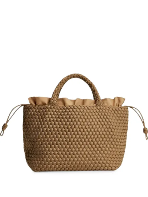 MARREA medium woven-design drawstring tote bag