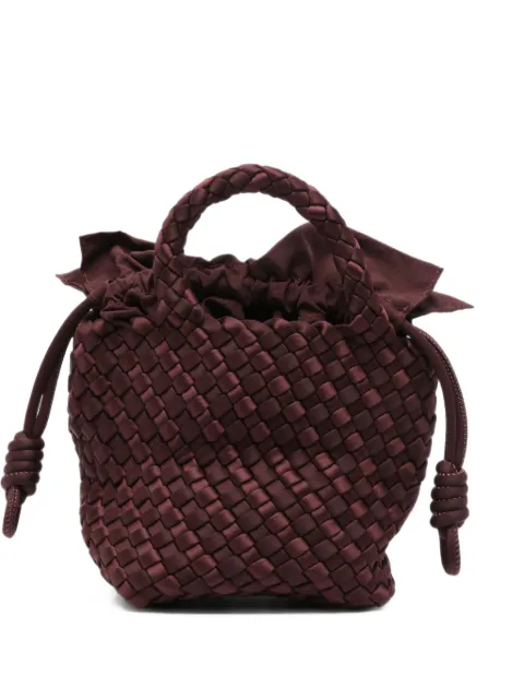 MARREA woven satin shoulder bag