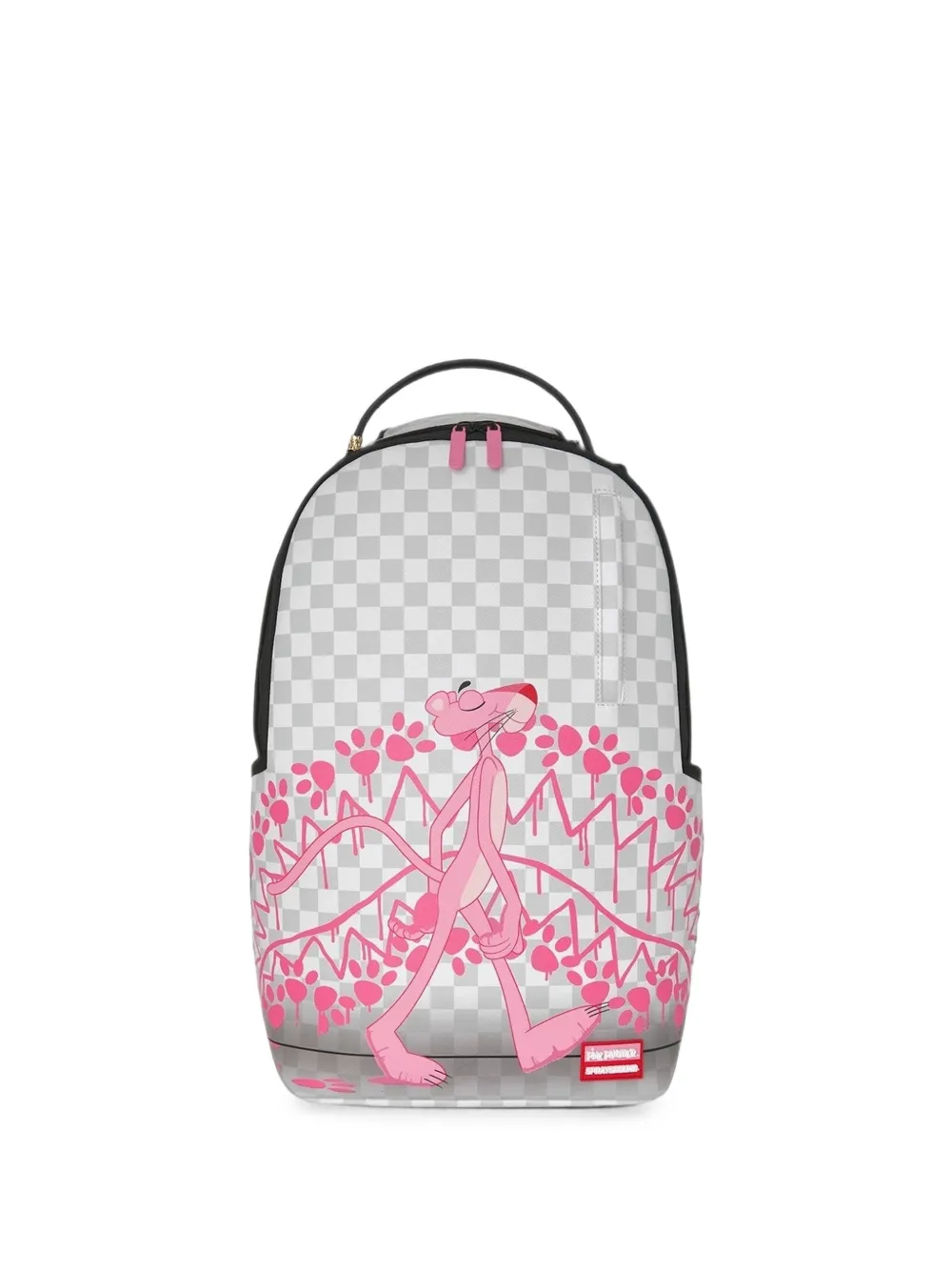 Sprayground Pink Panther checkered backpack - Grigio