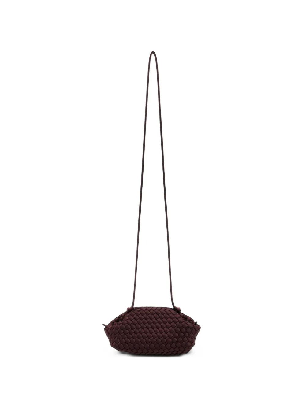 MARREA woven drawstring clutch bag - Viola