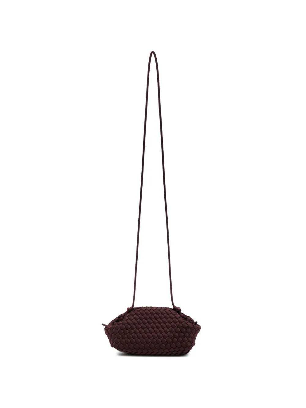 MARREA woven drawstring clutch bag - Viola