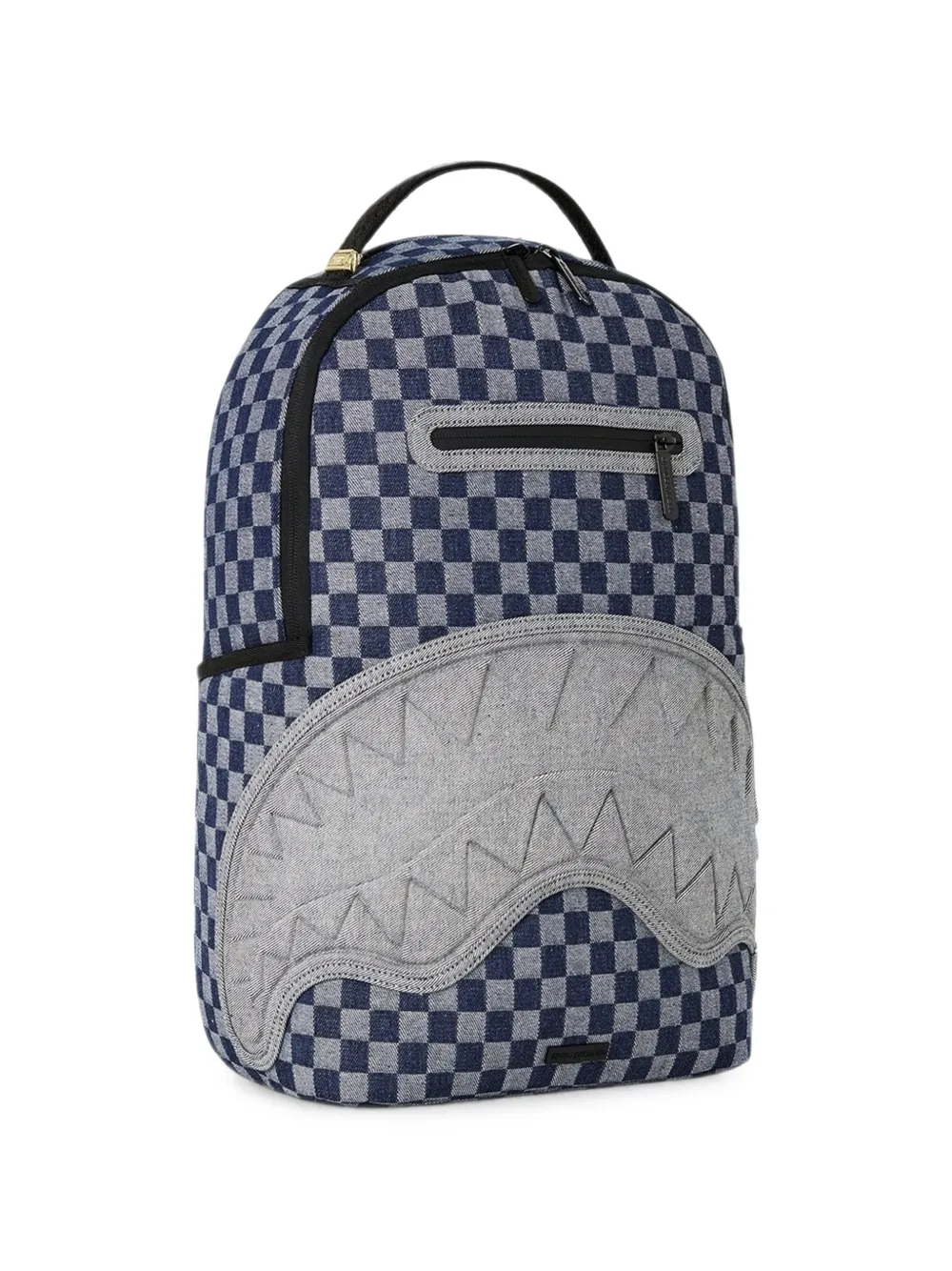 Sprayground Geruite Shark Mouth rugzak Blauw