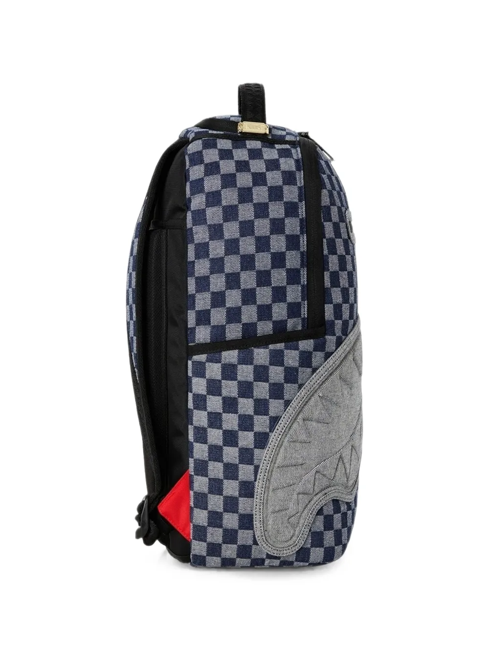 Sprayground Geruite Shark Mouth rugzak Blauw
