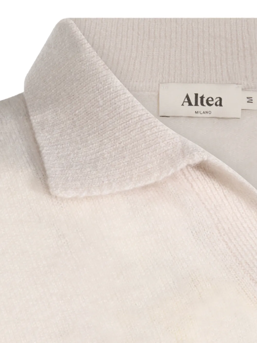 Altea spread-collar knitted sweater Beige