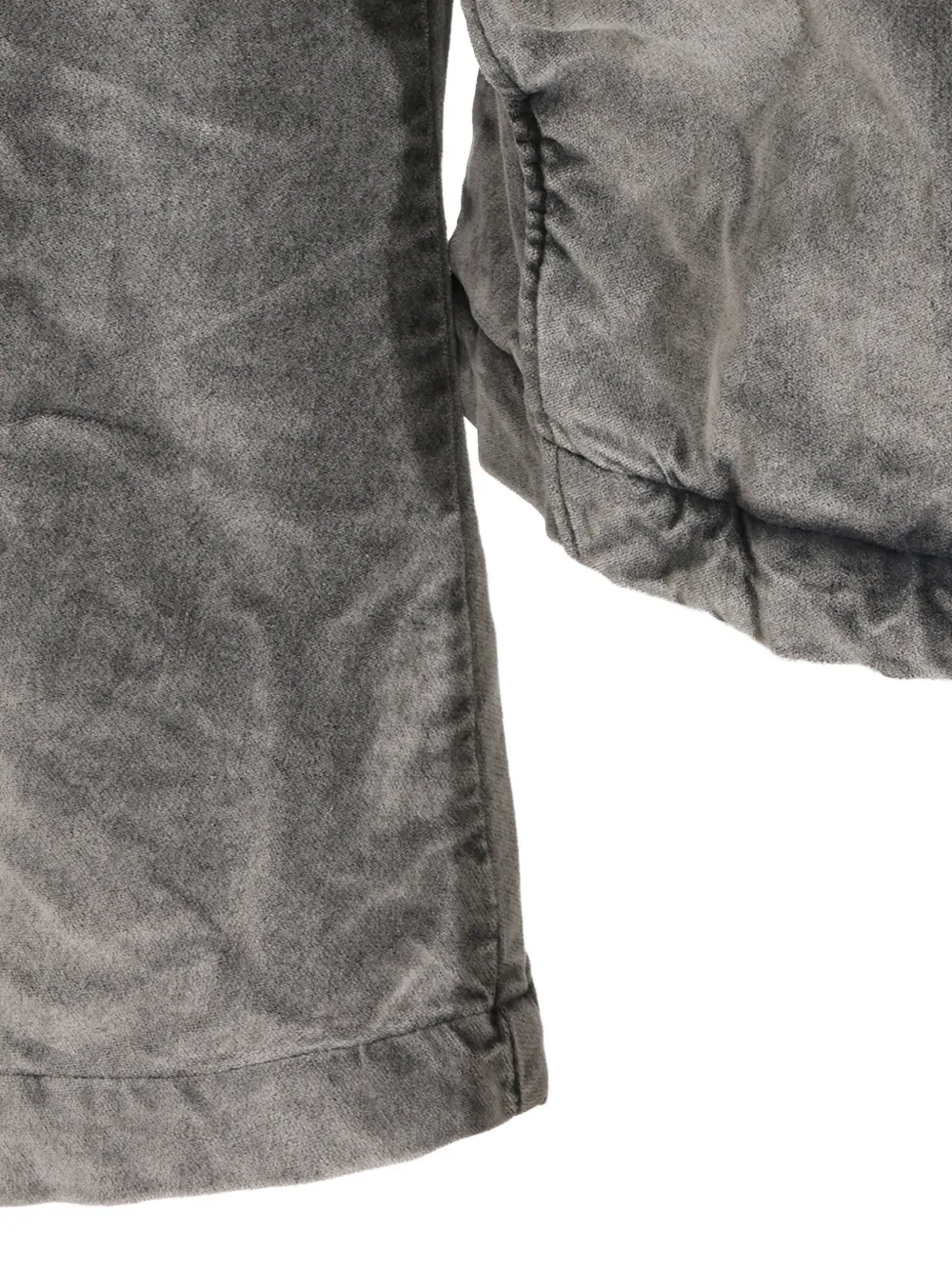 Thom Krom Denim jack met vervaagd-effect en rits Grijs