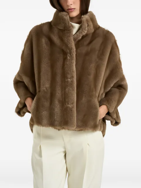 S.W.O.R.D 6.6.44 faux-fur high-neck jacket