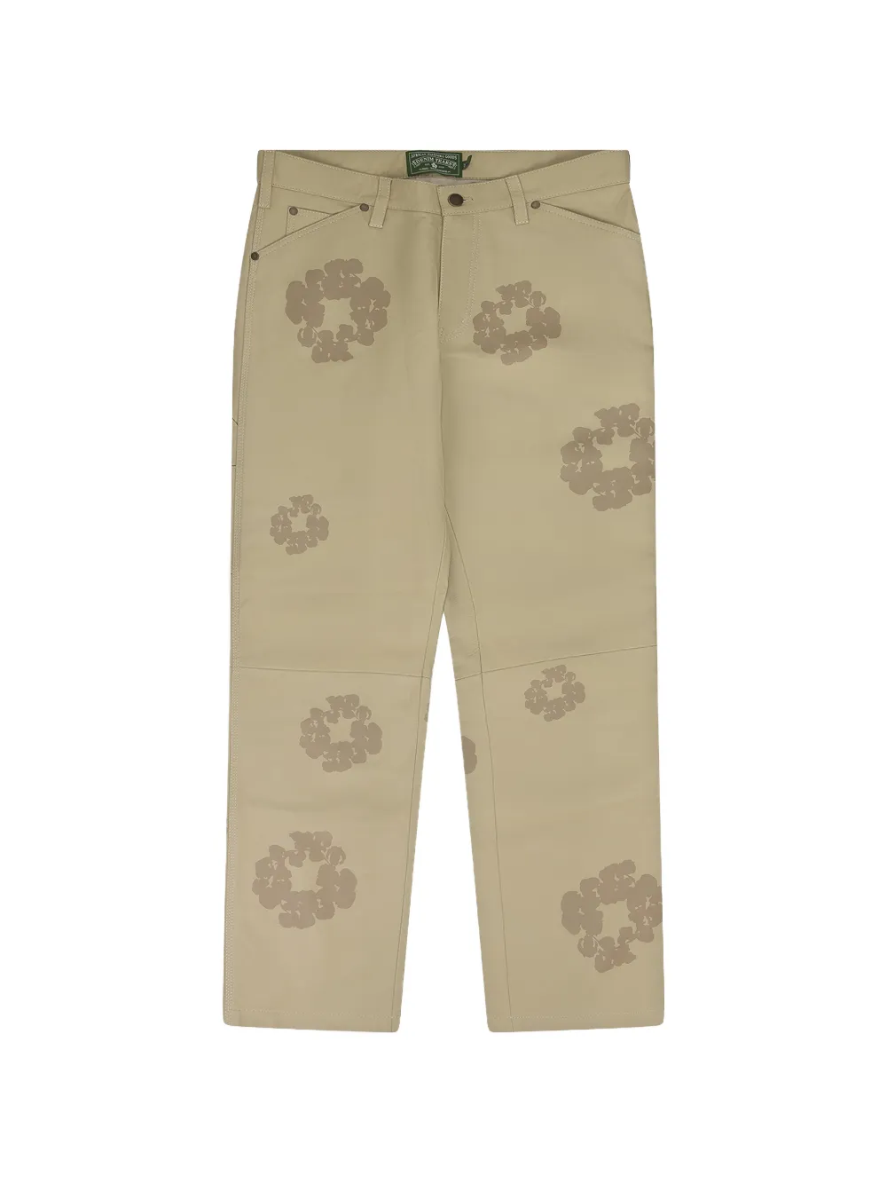Denim Tears Wreath laser-cut trousers | Neutrals | Image 1