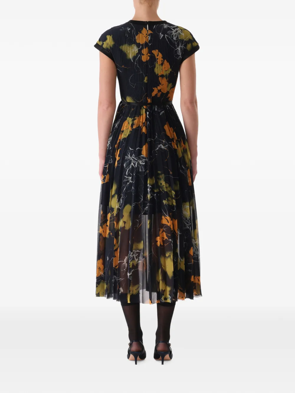 Jason Wu Collection Michelle Floral-print Midi Dress in Blue, view 3