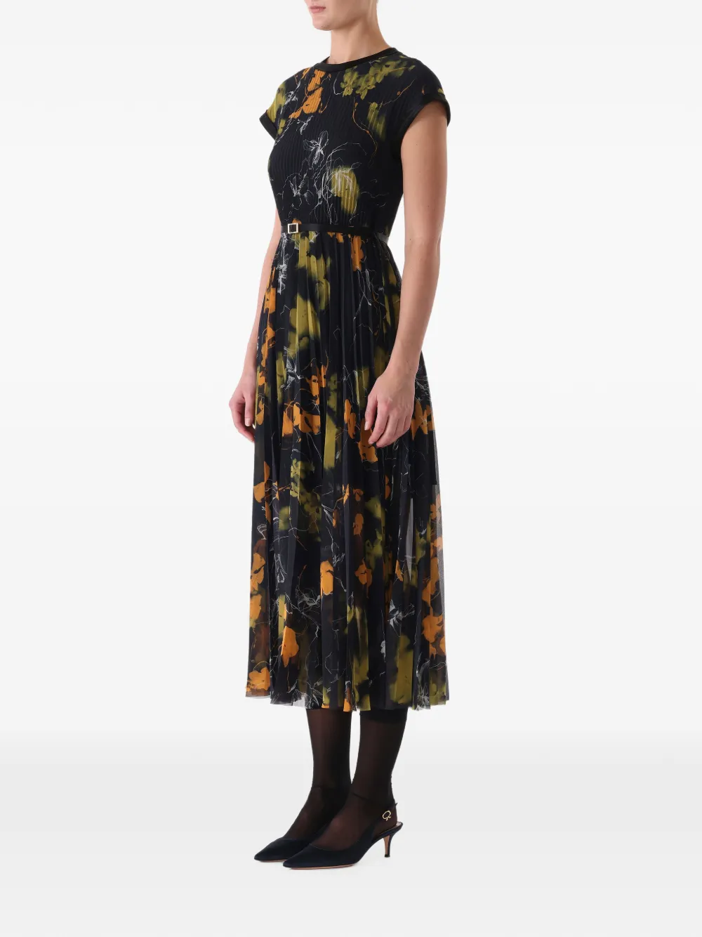 Jason Wu Collection Michelle Floral-print Midi Dress in Blue, view 2