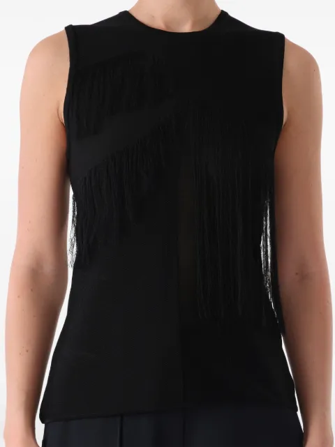 Jason Wu Collection top con ribete de flecos