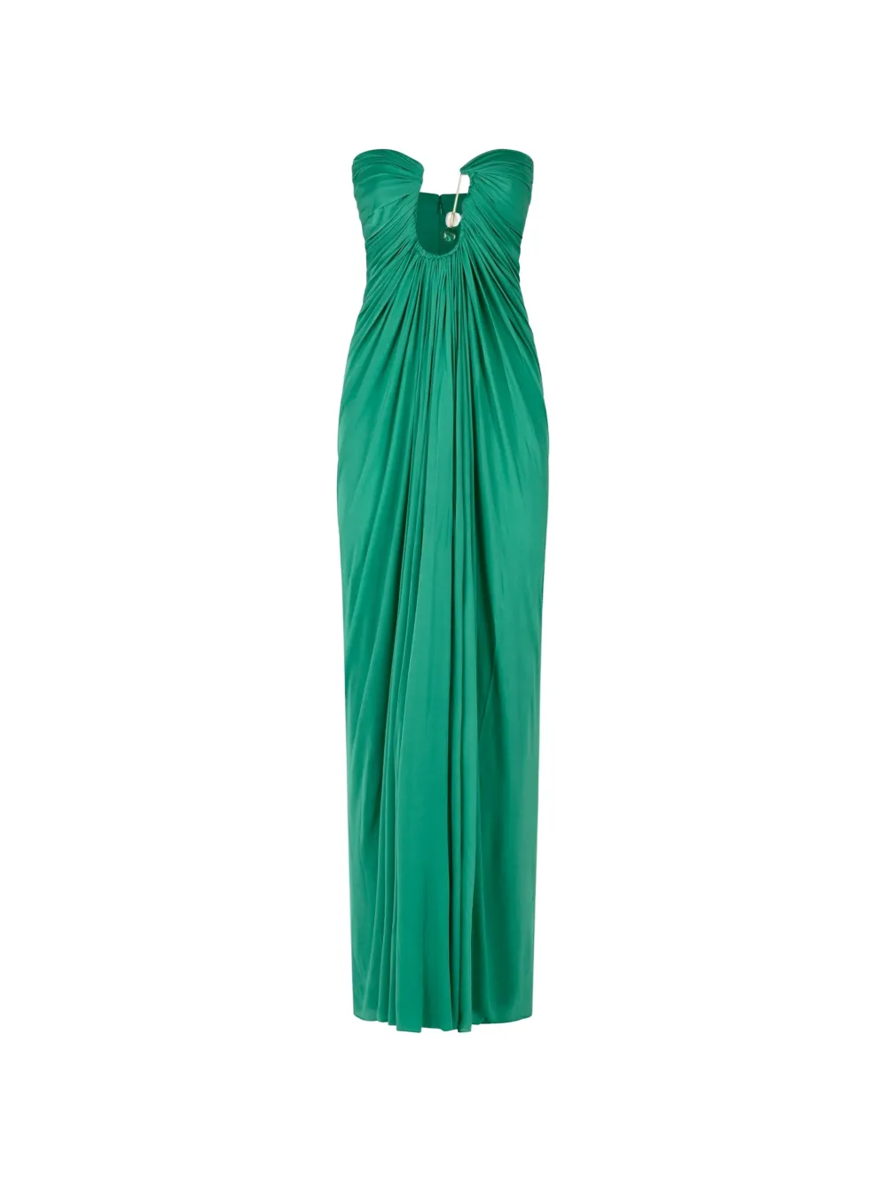 Christopher Esber stone-embellished ruched maxi dress