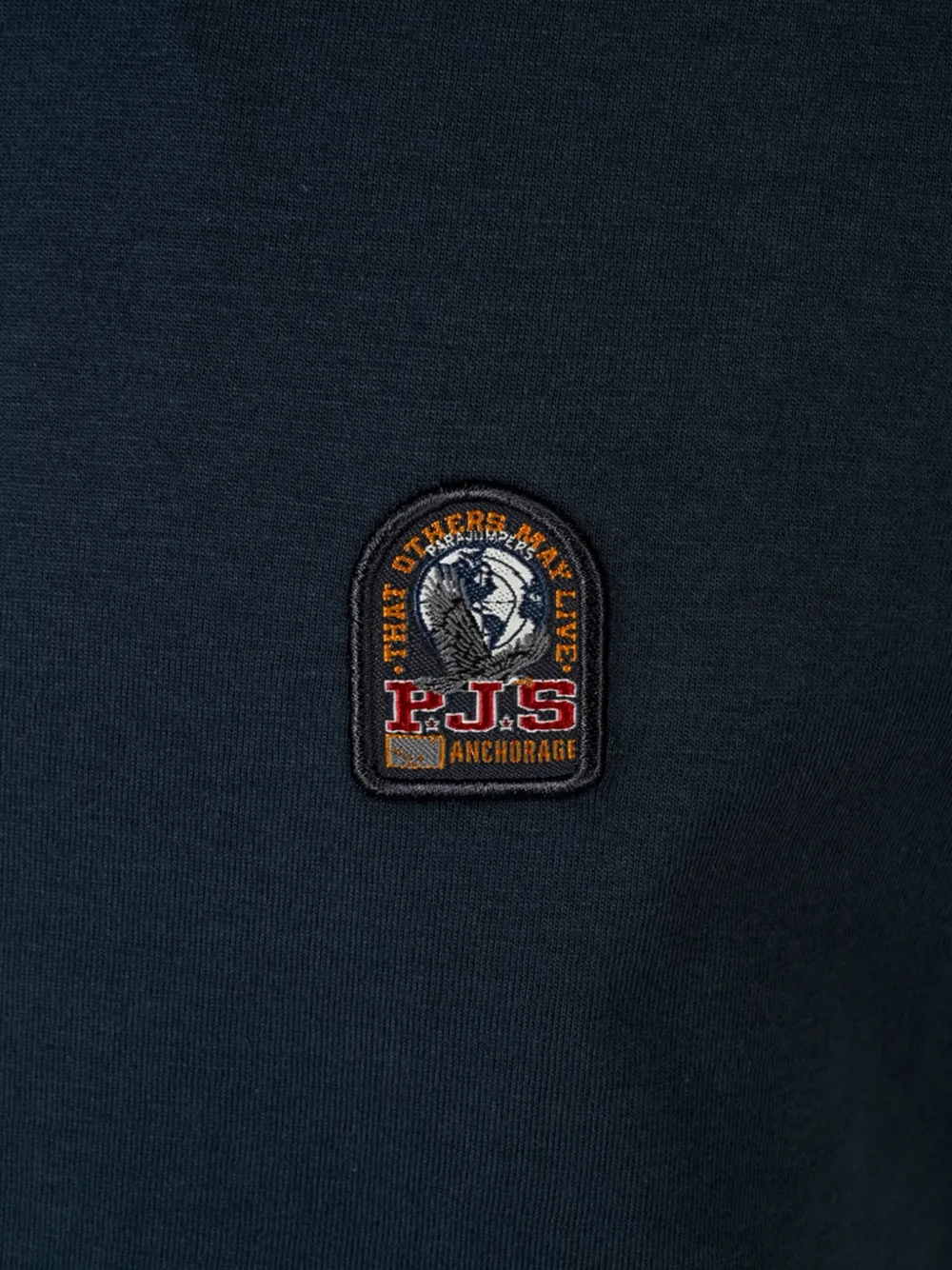 Parajumpers T-shirt met logopatch Blauw