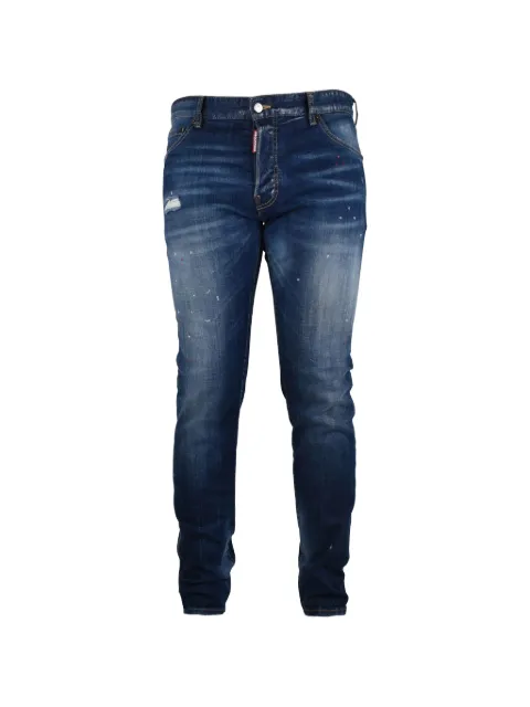 DSQUARED2 Teddy distressed paint-splatter jeans