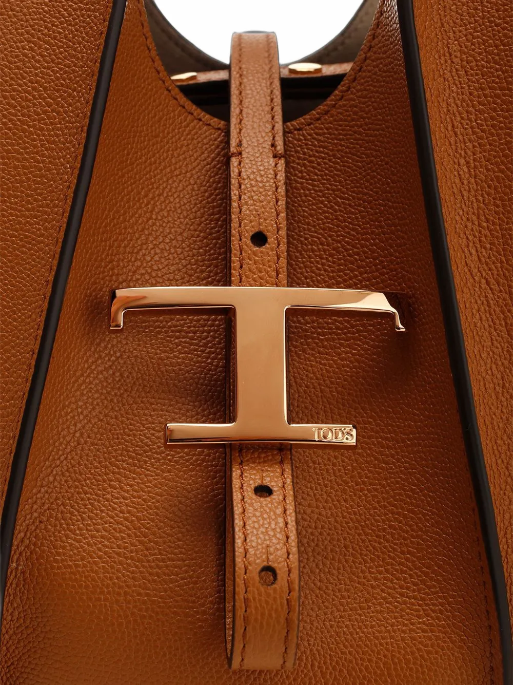 Tod's T Timeless leren mini-shopper Bruin