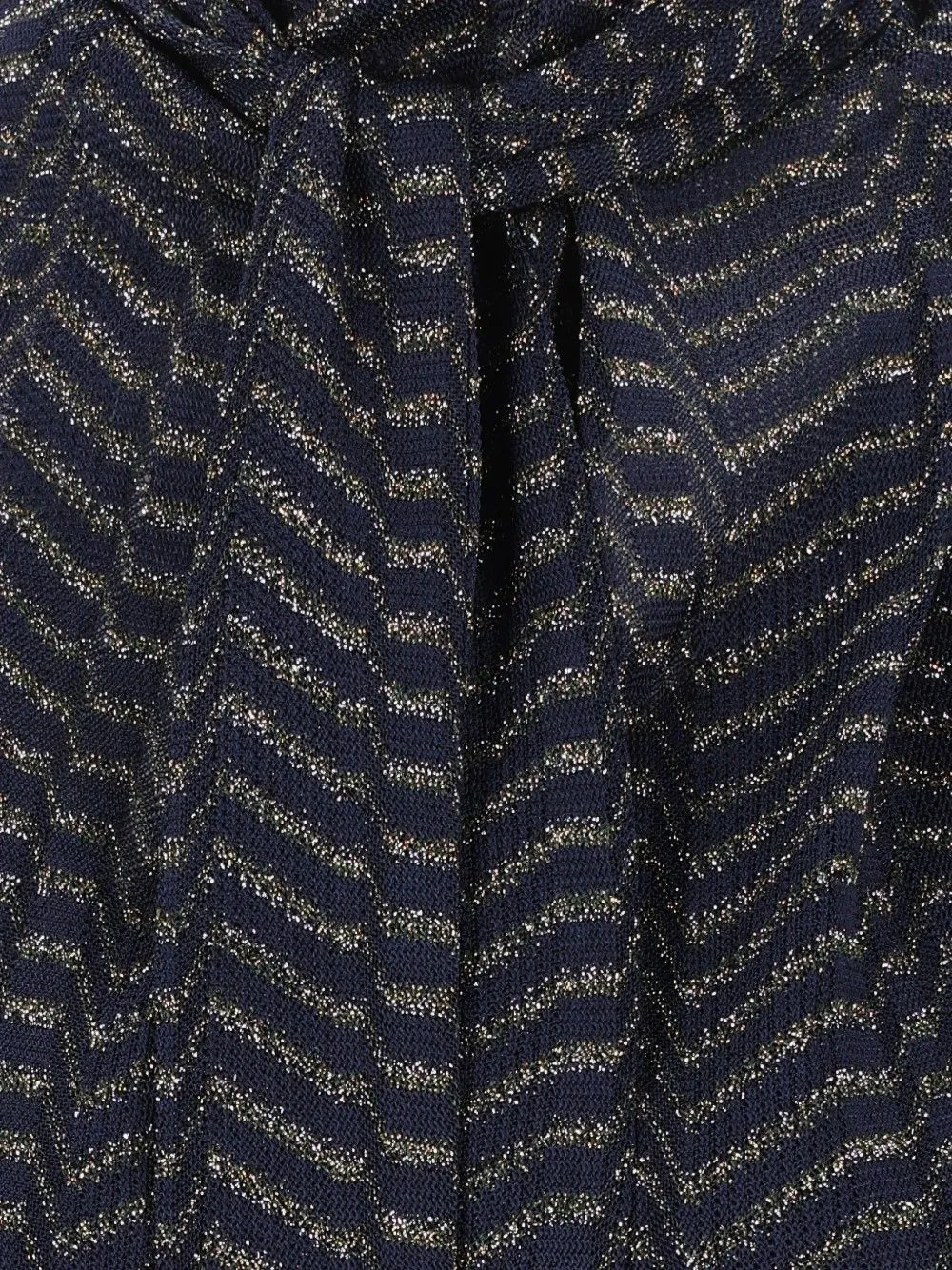 Missoni Mouwloze mini-jurk met sjaalkraag Blauw
