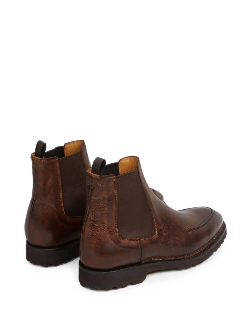Bontoni apron-toe Chelsea boots Bruin