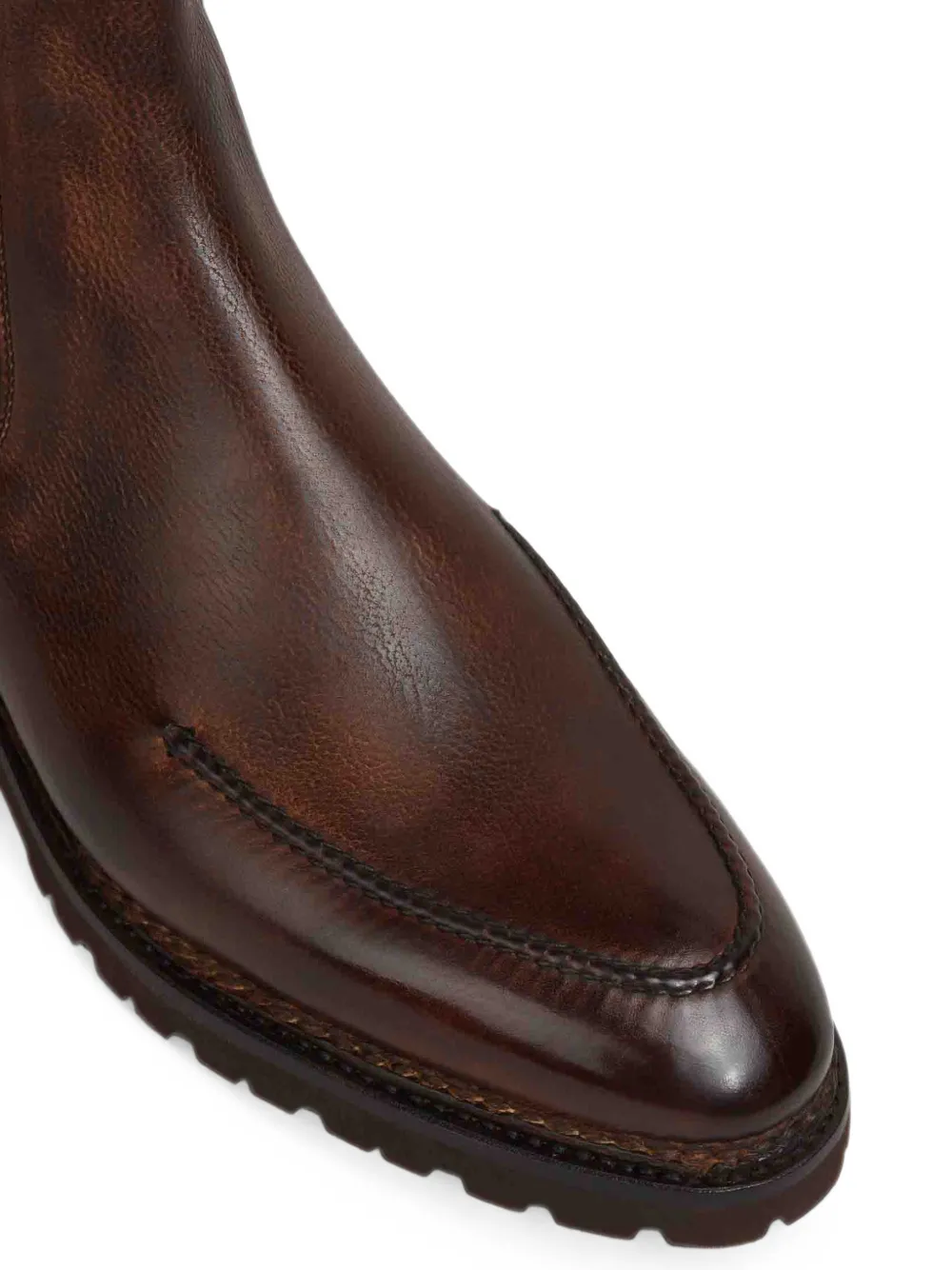 Bontoni apron-toe Chelsea boots Bruin