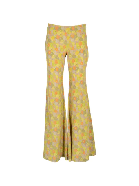 Francoise Pinton - Paris floral-print flared trousers