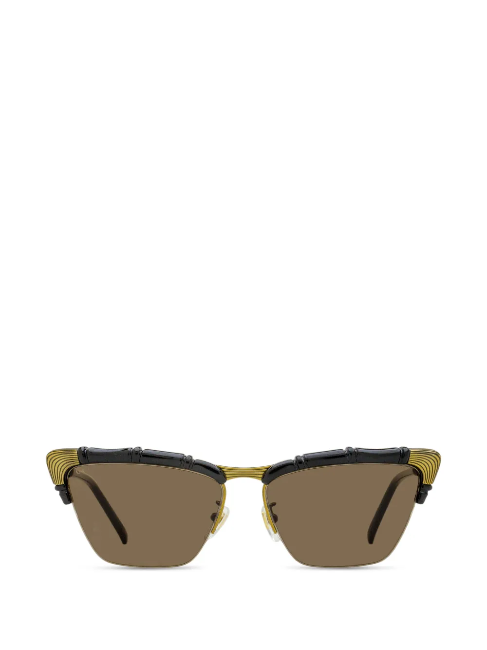 Gucci Eyewear Zonnebril met cat-eye montuur Zwart