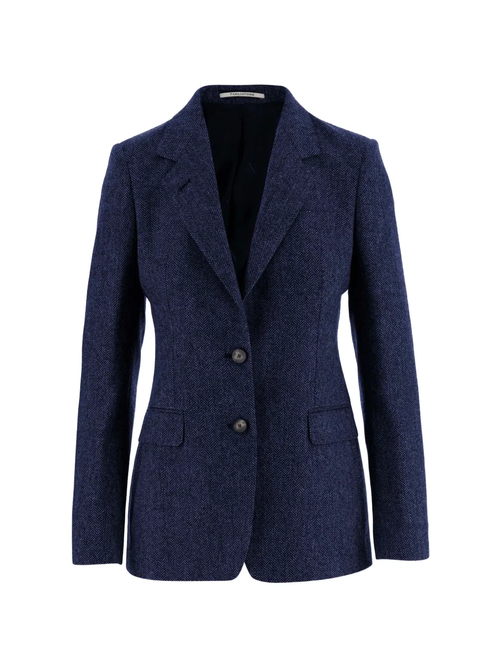 Tagliatore herringbone-pattern blazer - Blau