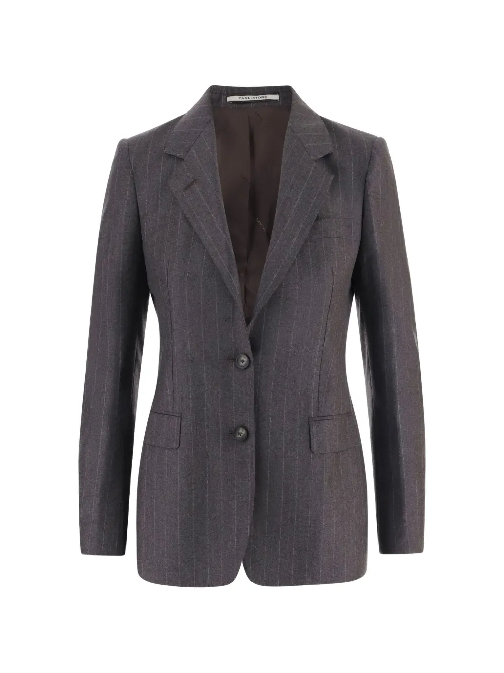 Tagliatore pinstripe-pattern blazer - Marrone