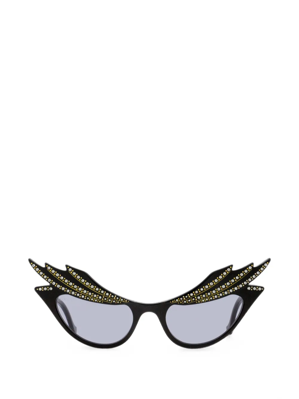 Gucci Eyewear crystal-embellished cat-eye sunglasses - Nero