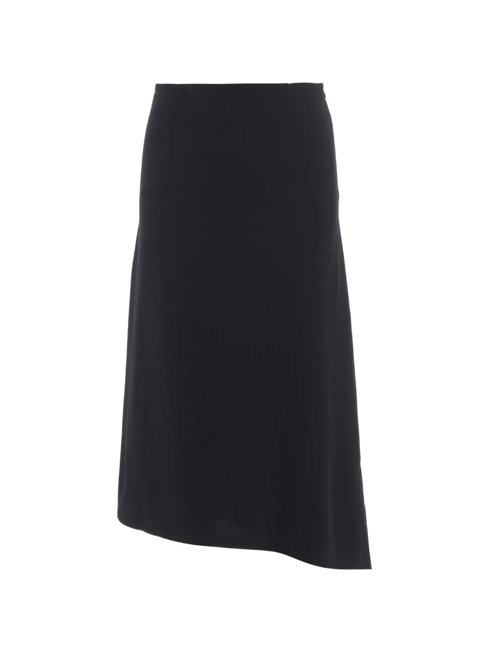 Niccolò Pasqualetti asymmetric ruffled midi skirt - Nero
