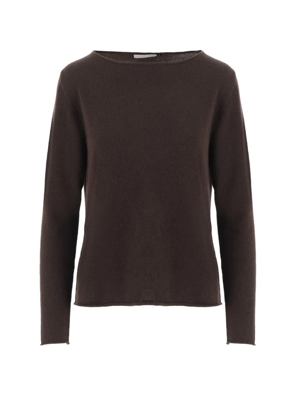Allude round-neck cashmere sweater - Marrone