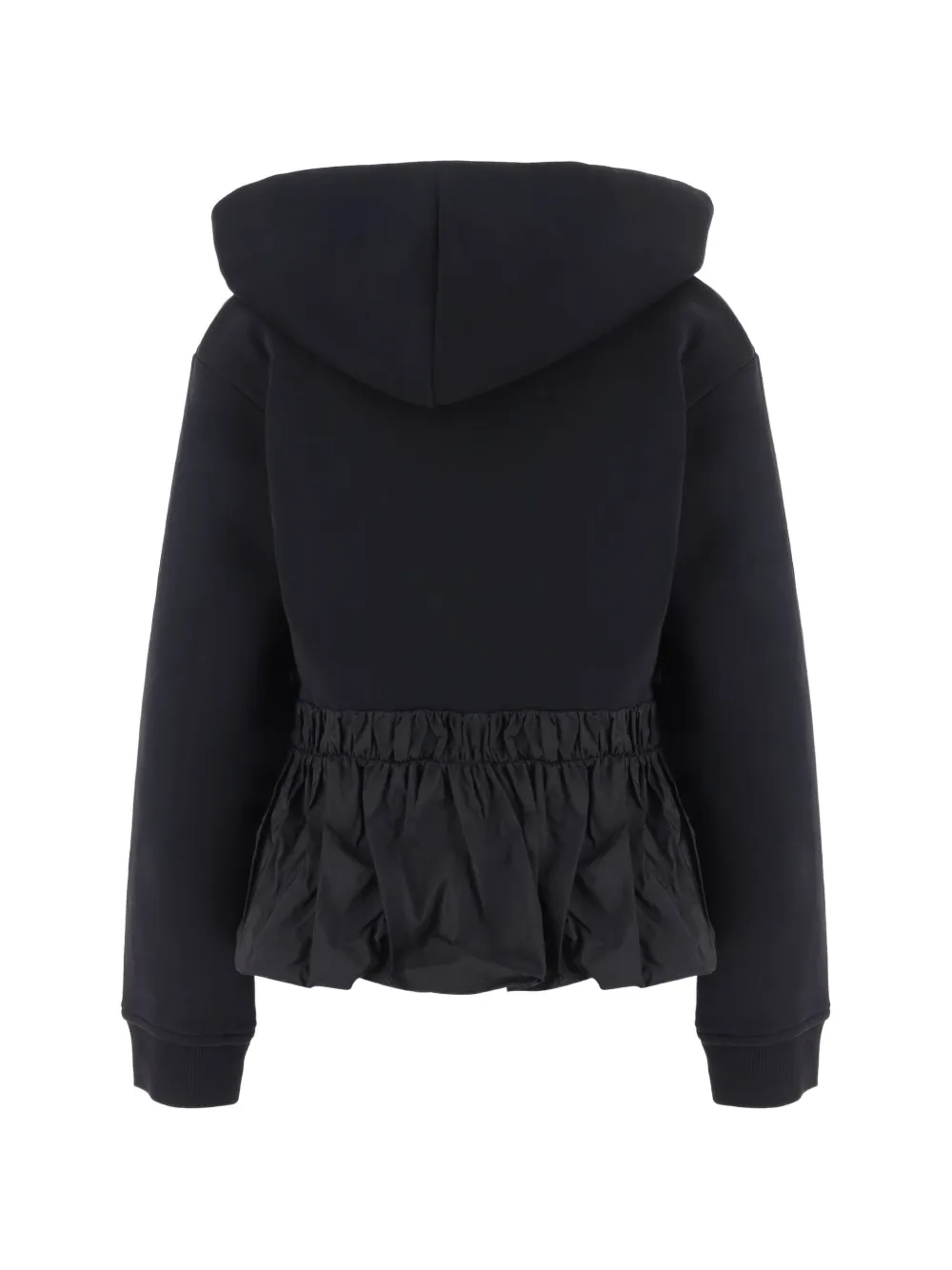 Patou Hoodie met ruches Zwart