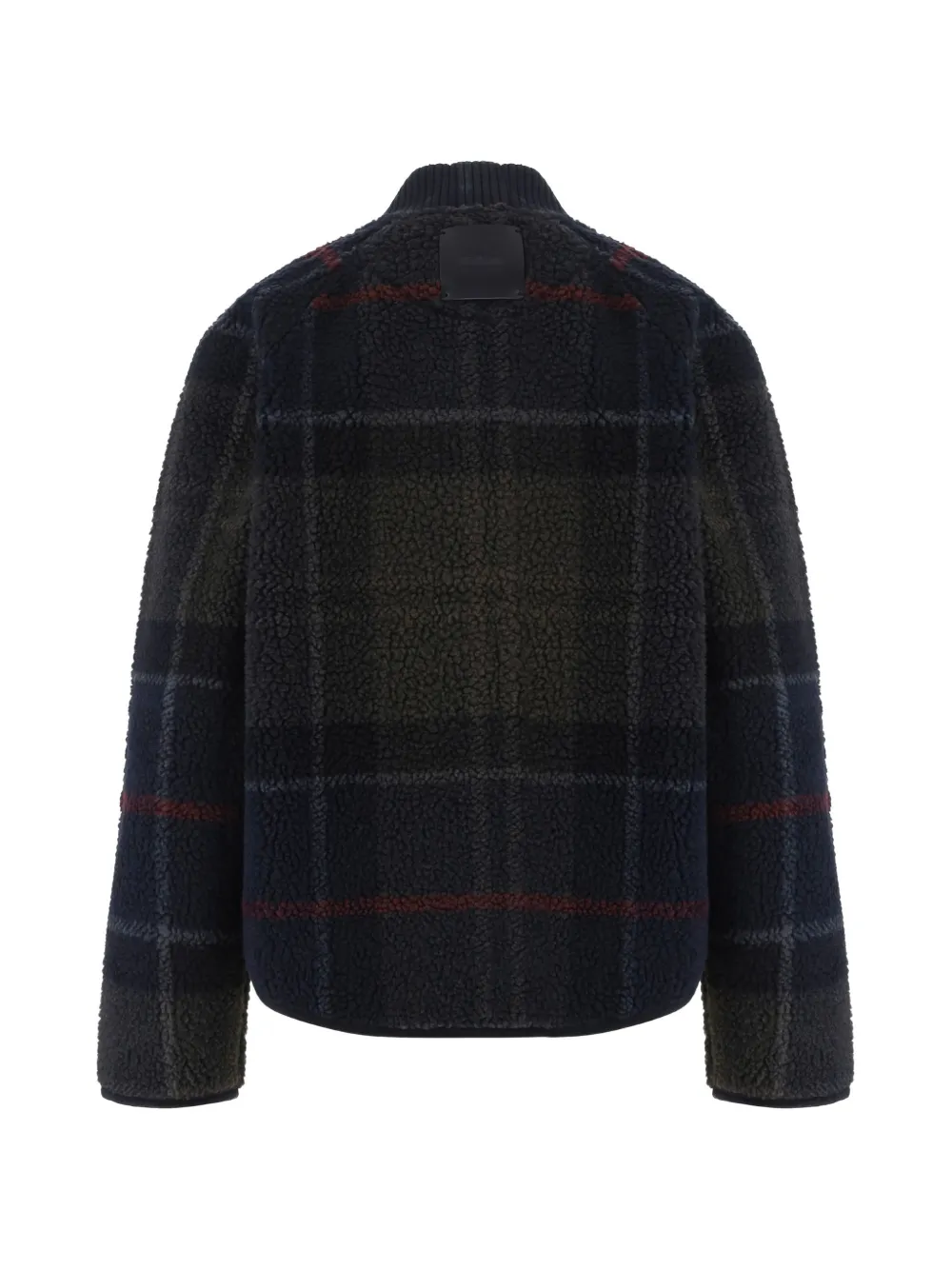Barbour Kirklees fleece jack met tartan-ruit Blauw