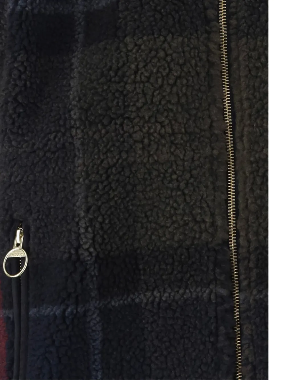 Barbour Kirklees fleece jack met tartan-ruit Blauw