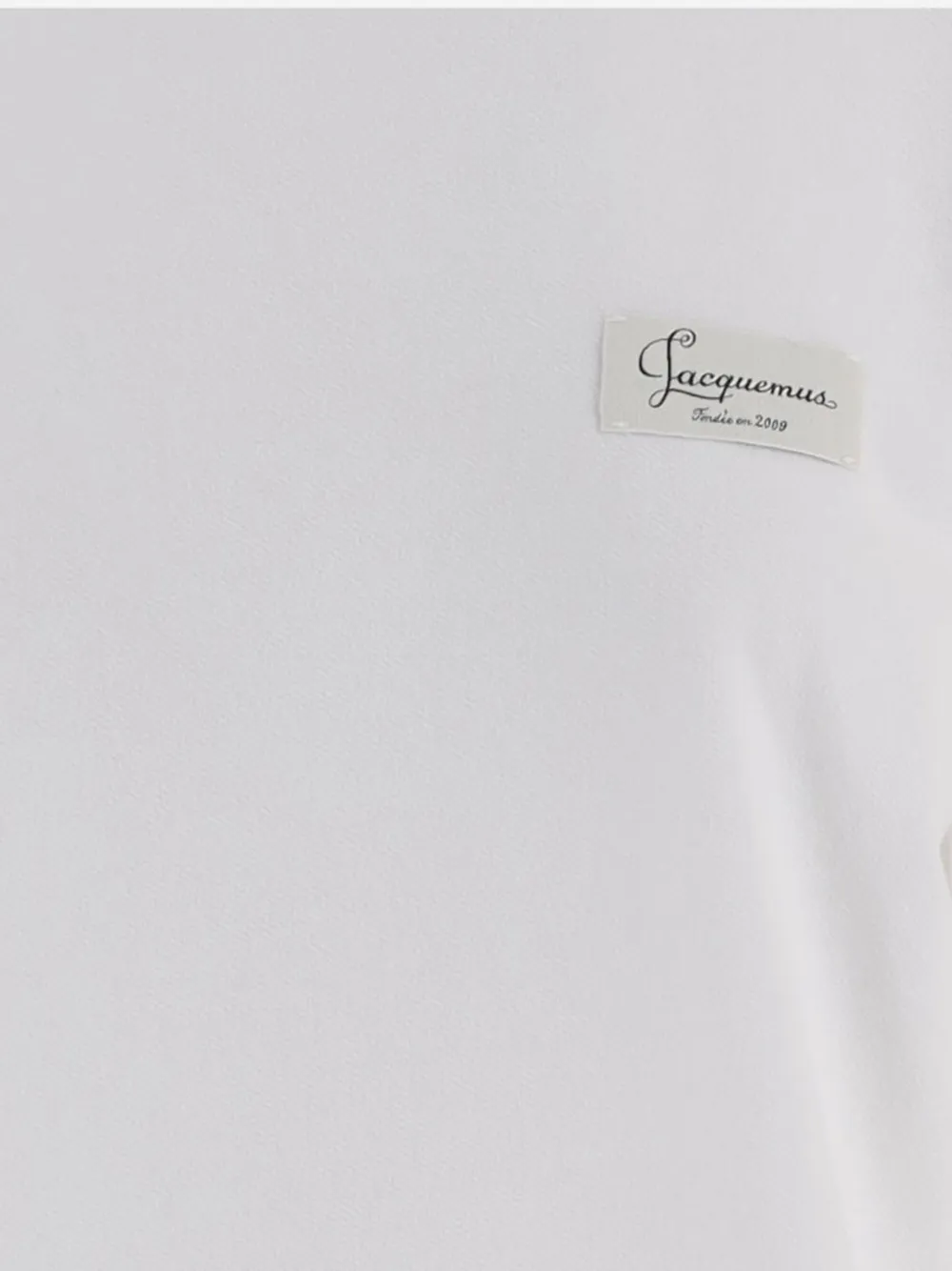 Jacquemus logo-patch T-shirt Wit